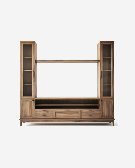 Wood Media Console